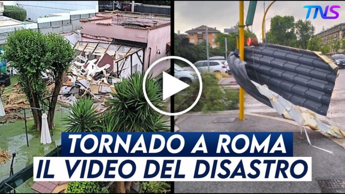 Tromba D’aria Roma, Panico In Città: Le Riprese Che Fanno Il Giro Del Web
